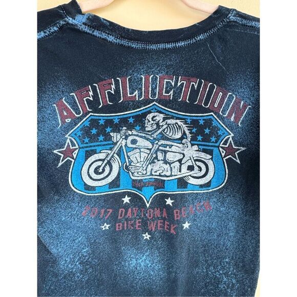 Affliction Womens Bike Week 2017 T-Shirt Size Medium - Picture 6 of 12
